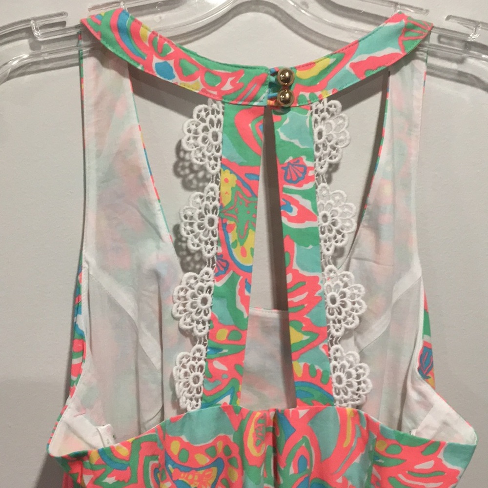 LILLY PULITZER MultiColor Summer "Zo Dress" Size 4 - Picture 11 of 12